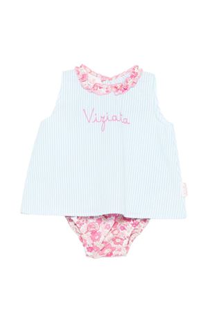 Set Abbie scamiciato e copri pannolino con ricamo Viziata SAINT BARTH KIDS | ABB000203256L